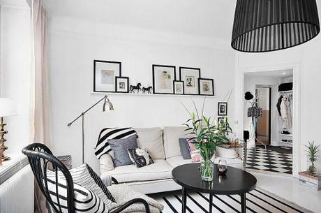 APARTAMENTO NORDICO EN BLANCO Y NEGRO - NORDICO APARTMENT IN BLACK AND WHITE