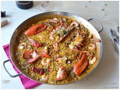 Arroz con Bogavante y Alcachofas