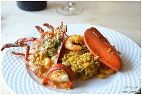 Arroz con Bogavante y Alcachofas