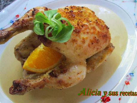 POLLO ASADO A LA NARANJA