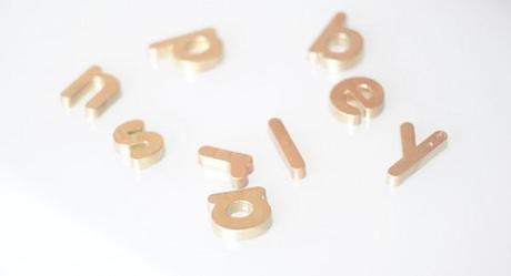 DIY. Golden Alphabet