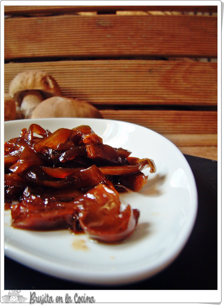 Boletus Caramelizados (Setas Caramelizadas al Pedro Ximenez)