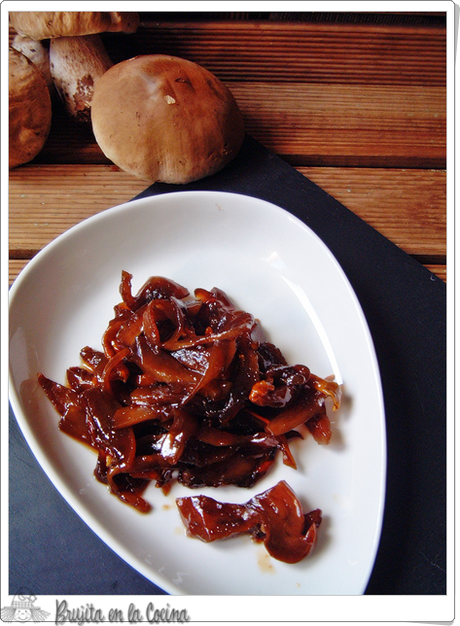 Boletus Caramelizados (Setas Caramelizadas al Pedro Ximenez)