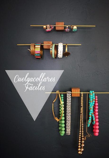DIY: cuelgacollares minimalista (y chupado)