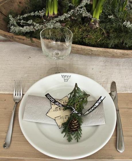 Una decoracion de mesa muy natural. Un toque otoñal y vintage para nuestros comensales