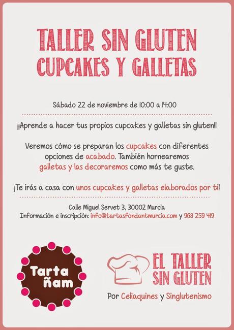 El Taller Sin Gluten en Tartañam, Murcia. Galletas y cupcakes :)