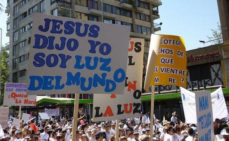 Miles de evangélicos participaron de la marcha principal ...