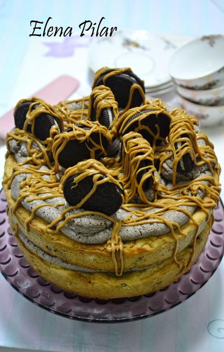 Tarta de Oreo y mantequilla de cacahuete