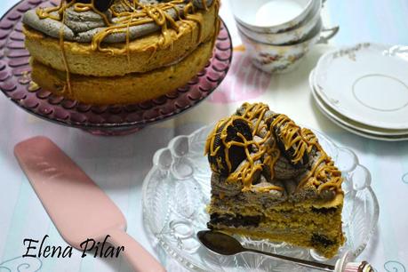 Tarta de Oreo y mantequilla de cacahuete