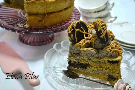 Tarta de Oreo y mantequilla de cacahuete