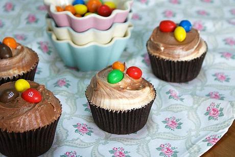 Cupcakes de Chocolate y Mantequilla de Cacahuete Cupcakes de Chocolate y Mantequilla de Cacahuete