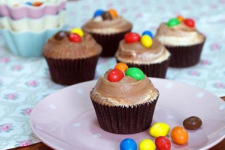 Cupcakes de Chocolate y Mantequilla de Cacahuete Cupcakes de Chocolate y Mantequilla de Cacahuete