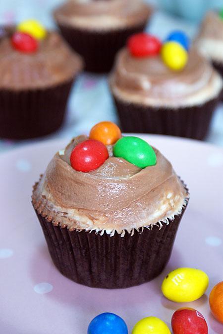 Cupcakes de Chocolate y Mantequilla de Cacahuete Cupcakes de Chocolate y Mantequilla de Cacahuete