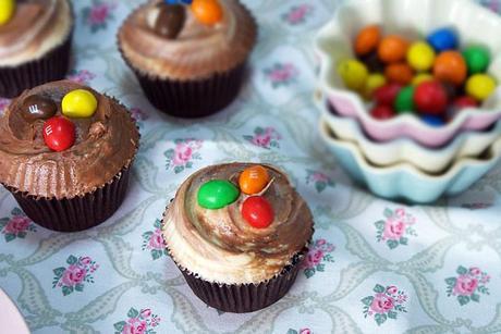 Cupcakes de Chocolate y Mantequilla de Cacahuete Cupcakes de Chocolate y Mantequilla de Cacahuete