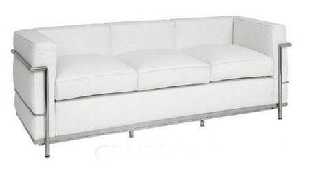 Tendencias en sofás de diseño 2014-2015 sofa-de-diseno-piel-2-plazas-blanco