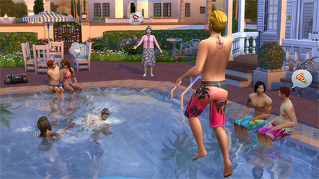 Piscinas en Los Sims 4