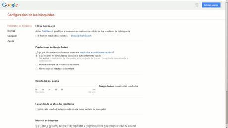 Como personalizar el buscador de Google y otros consejos