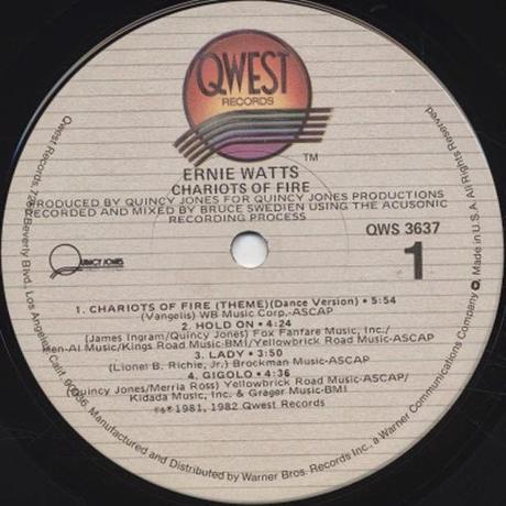 ERNIE WATTS: Chariots of Fire