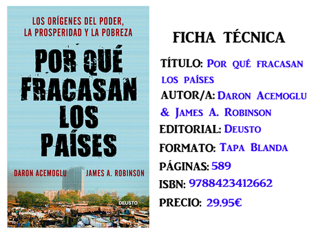 Reseña: Por qué fracasan los países, de Daron Acemoglu y James A. Robinson