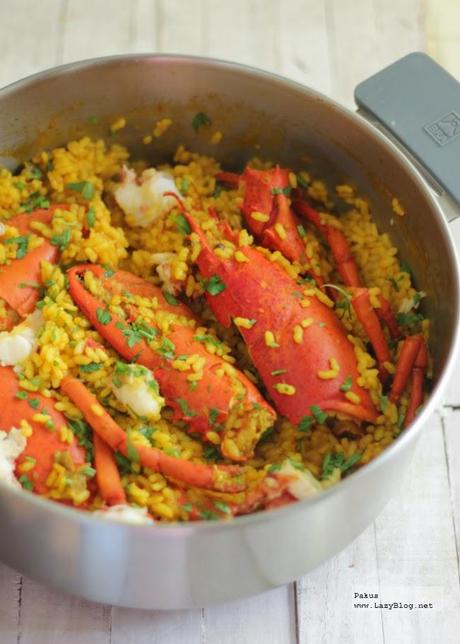 Arroz con bogavante. Receta sencilla