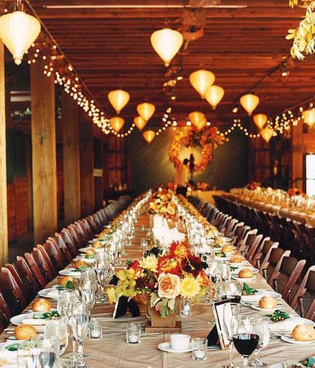 Iluminación para bodas, apuesta por la luz cálida