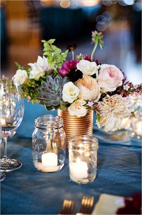 Decoracion para bodas con latas de conserva