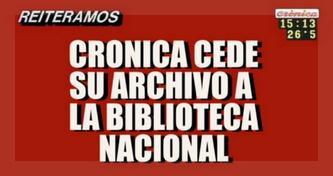 Con la placa de rigor, arranca el video de la Biblioteca Nacional.