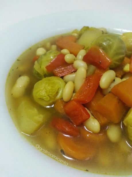 Guiso de Coles y Boniato con Alubias blancas