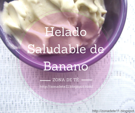 Helado saludable de banano