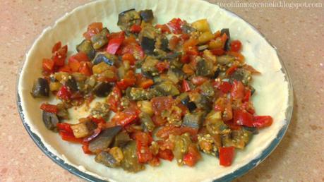 QUICHE DE BERENJENA, PIMIENTO ROJO Y TOMATE QUICHE DE BERENJENA, PIMIENTO ROJO Y TOMATE