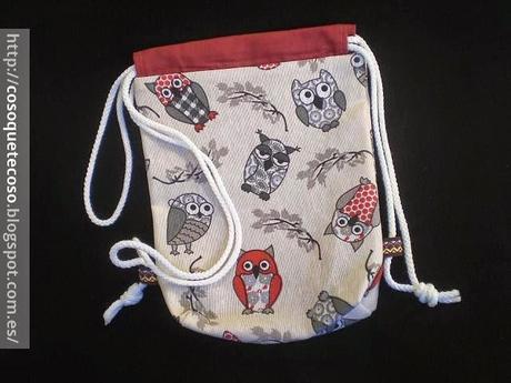 Mochila búhos infantil