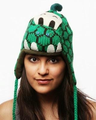 Gorrito dinosauriano para el invierno