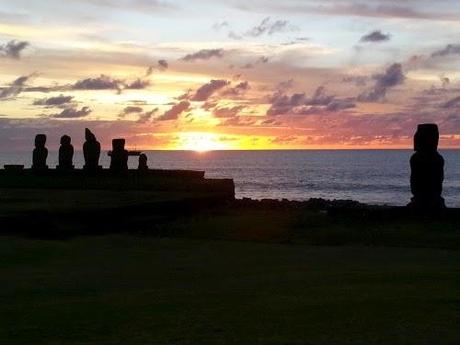 Atardecer en Tahai. Rapa Nui