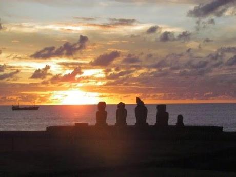 Atardecer en Tahai. Rapa Nui