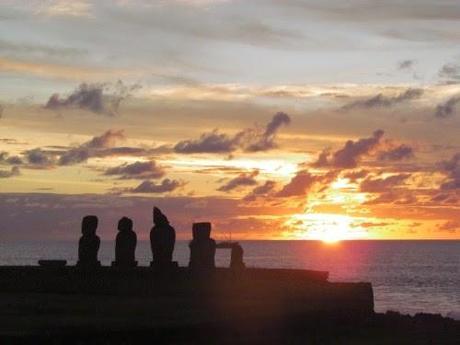 Atardecer en Tahai. Rapa Nui