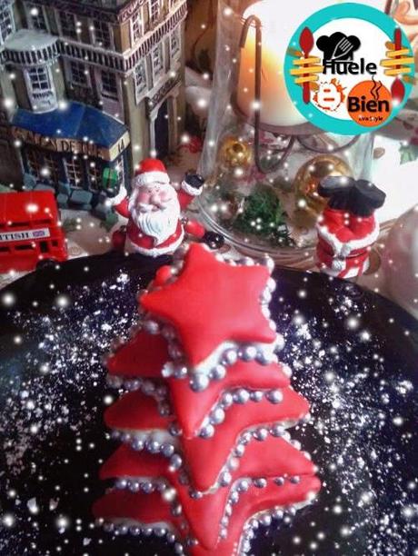 Árbol de navidad con galletas