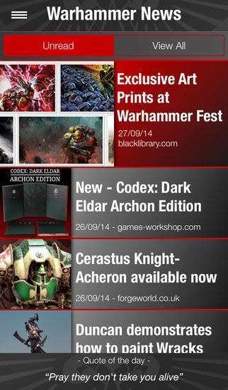 Warhammer app en descarga gratuita