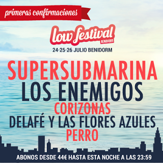 Low Festival 2015: Supersubmarina, Los Enemigos, Corizonas, Perro, Delafé y Las Flores Azules...
