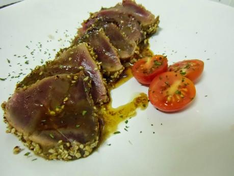 Tataki de atún rojo