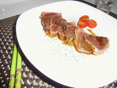 Tataki de atún rojo