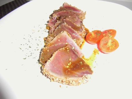 Tataki de atún rojo
