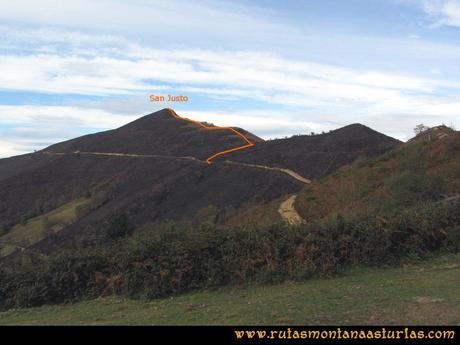 Ruta La Nueva San Justo: El pico San Justo desde la Campa Urbiés