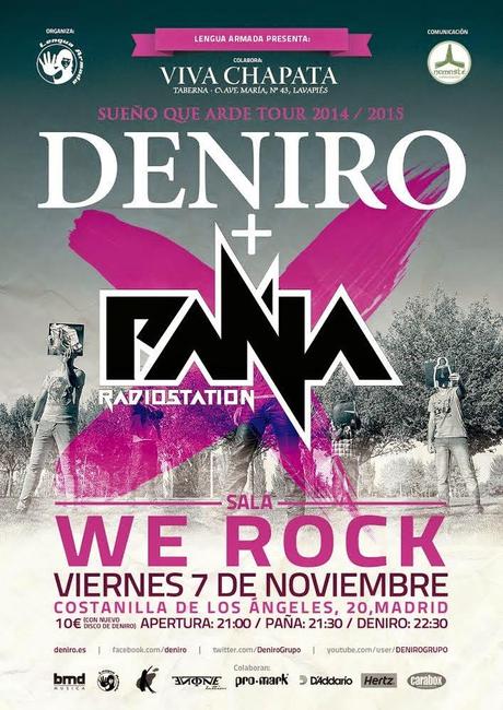 Discos, música y reflexiones cubrirá el concierto en Madrid de Deniro (07-11-2014)