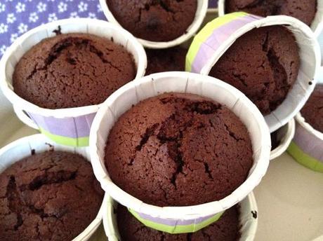 Muffins rápidas de chocolate y almendra recetas postres delikatissen postres sin gluten postres rápidos postres fáciles muffins sin harina muffins sin gluten Muffins de chocolate y almendra muffins de chocolate dulces con almendra molida