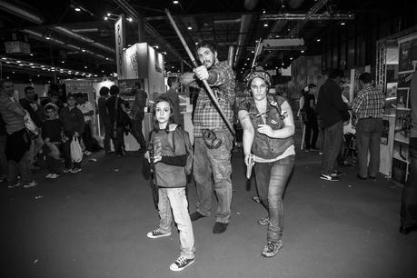 Concurso de cosplayers . Aquí los ganadores de la categoría grupal.