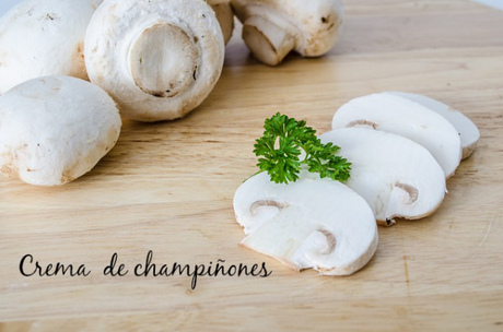 receta crema de  champinones 