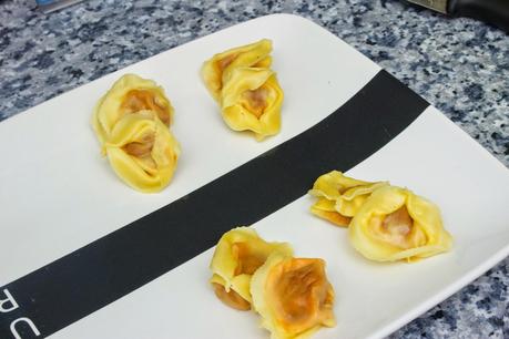 Raviolis de boloñesa a la barbacoa