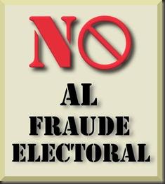 No al fraude electoral