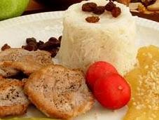 Solomillos salsa manzana