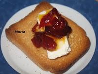 Philadelphia Duo con pimientos rojos confitados